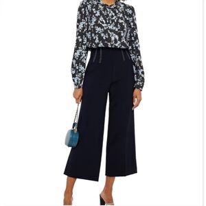 Veronica Beard Micah Crepe Navy Culottes Ankle Pants • Size 4